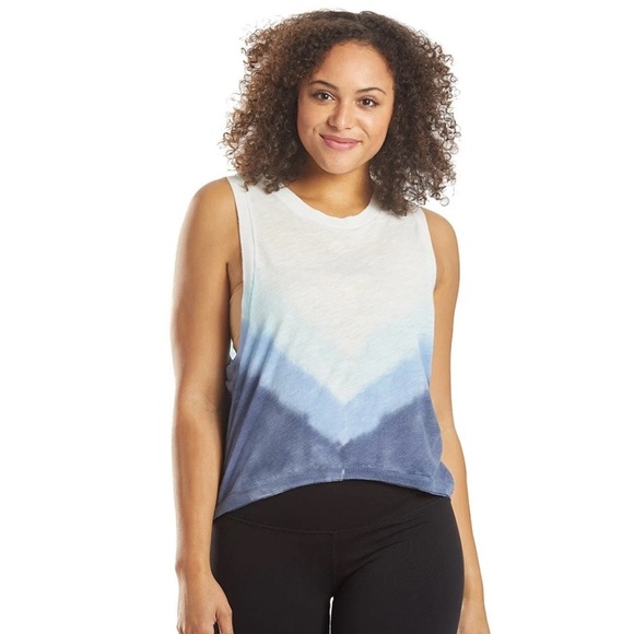 FP Movement Blue Chevron Ombre Yoga Tank Top Size Small - Picture 1 of 8